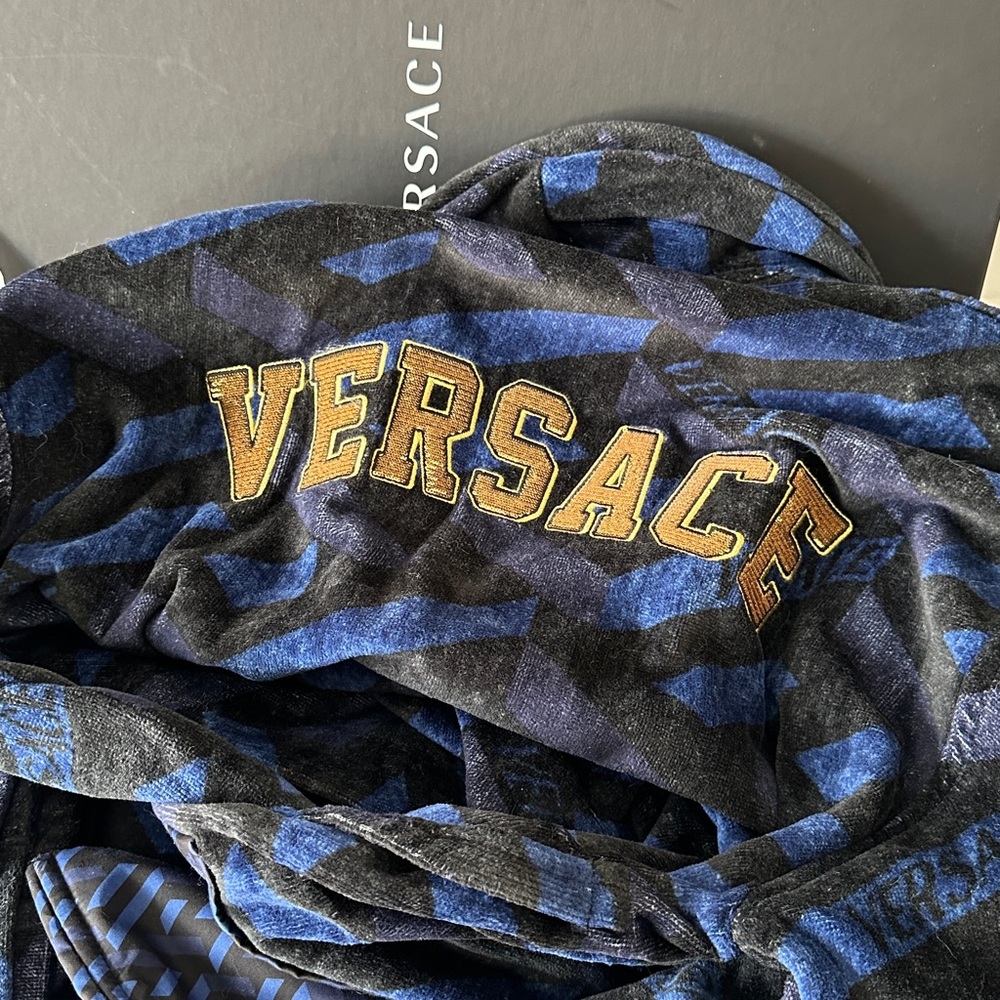 Versace Men’s Greca Cotton Robe